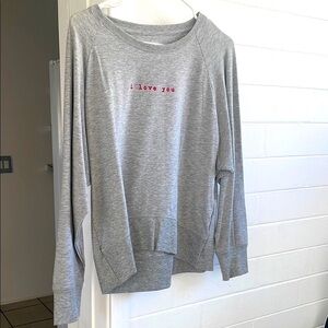 GAP Gray Sweatshirt with red lettering